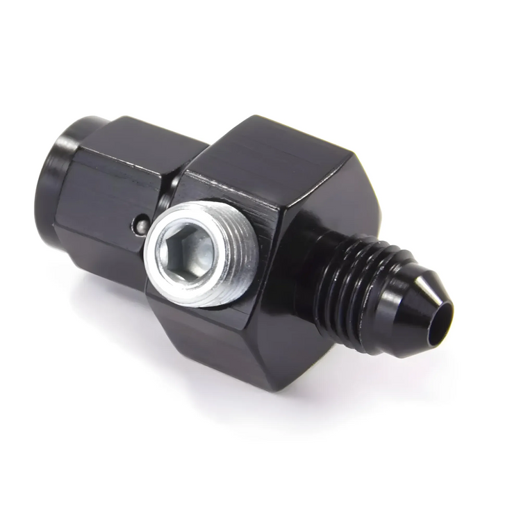 Nitrous Outlet 4AN Swivel Manifold With Dual 1/8" NPT Ports (Includes 1/8" NPT Plug)