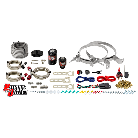Nitrous Outlet Ford 1999-2004 Mustang 4.6L 2V, Cobra 4.6L 4V, Lightning 5.4L 2V EFI Single Nozzle System - Gas/E85 (5-55ps...