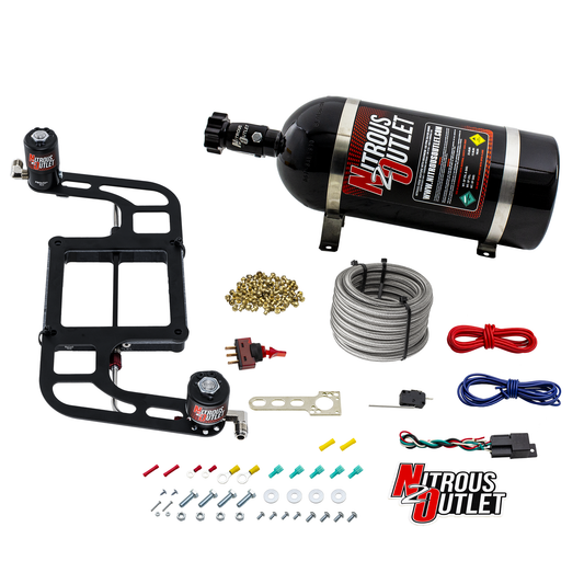 Nitrous Outlet 4500 Weekend Warrior System - Hard-line/.122 Nitrous Solenoid/.177 Fuel Solenoid/Boomerang Solenoid Bracket...