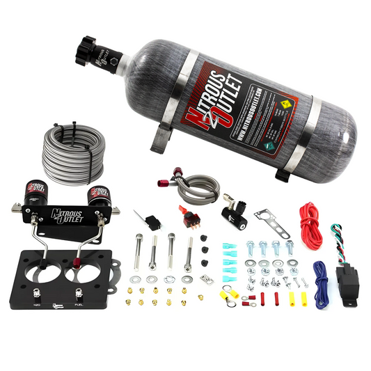 Nitrous Outlet GM/Pontiac 52mm 1993-1997 Camaro/Firebird/Impala LT1 Hard-line Plate System - Gas/E85 (5-55psi)(50-200HP)(1...