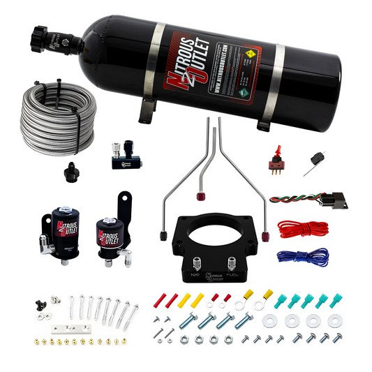 Nitrous Outlet GM/Pontiac 90mm Fast Intake 1998-2002 Camaro/Firebird Hard-line Plate System - Gas/E85 (5-55psi)(50-200HP)(...