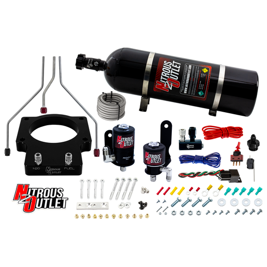 Nitrous Outlet GM/Pontiac 92mm Fast Intake 1998-2002 Camaro/Firebird Hard-line Plate System - Gas/E85 (5-55psi)(50-200HP)(...