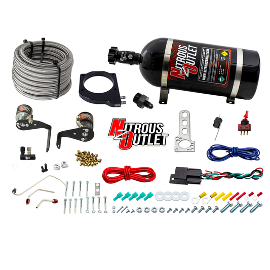 Nitrous Outlet GM 102mm Fast Intake Hard-line Plate System  - Factory Fuel Rails/ Fuel Hard-line Requires Fabrication/2006...