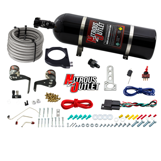 Nitrous Outlet GM 102mm Fast Intake Hard-line Plate System  - Factory Fuel Rails/ Fuel Hard-line Requires Fabrication/2006...