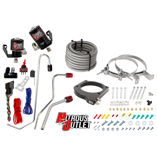 Nitrous Outlet GM 102mm MSD LS7 Atomic AirForce Intake Hard-line Plate System - Factory-Style Fuel Rails/2006-2019 Corvett...
