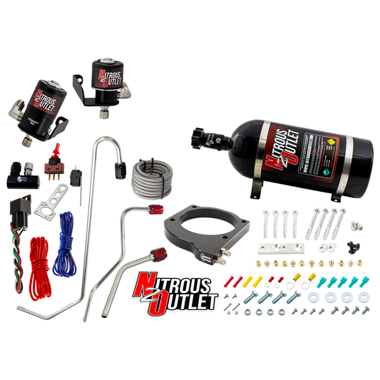 Nitrous Outlet GM 102mm MSD LS7 Atomic AirForce Intake Hard-line Plate System - Factory-Style Fuel Rails/2006-2019 Corvett...