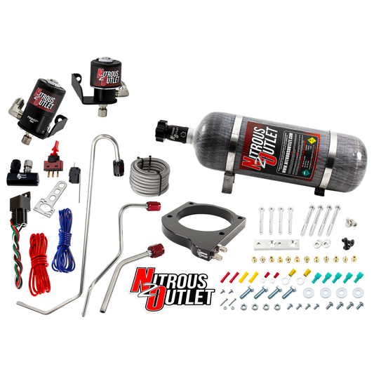 Nitrous Outlet GM 102mm MSD LS7 Atomic AirForce Intake Hard-line Plate System - Factory-Style Fuel Rails/2006-2019 Corvett...