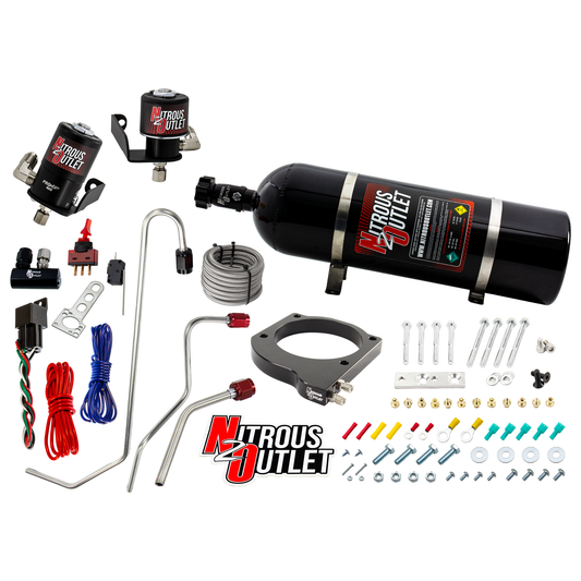 Nitrous Outlet GM 102mm MSD LS7 Atomic AirForce Intake Hard-line Plate System - Aftermarket Fuel Rails/2006-2019 Corvette ...