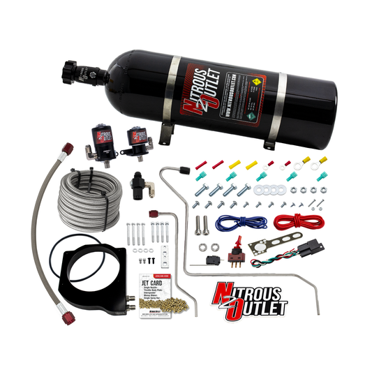 Nitrous Outlet GM 102mm Texas Speed Titan LR-T, SR-1, SR-3, SR-7 Intake Hard-line Plate System - Gas/E85 (5-55psi)(50-200H...