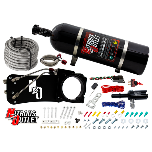 Nitrous Outlet Dodge 80mm 2009-2019 Challenger/Charger/300C/2005-2008 Magnum 5.7L Hemi  Intake Hard-line Plate System  - G...