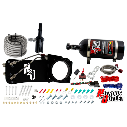 Nitrous Outlet Dodge 85mm 2009-2019 Challenger/Charger/300C/2005-2008 Magnum 5.7L Hemi  Intake Hard-line Plate System  - G...