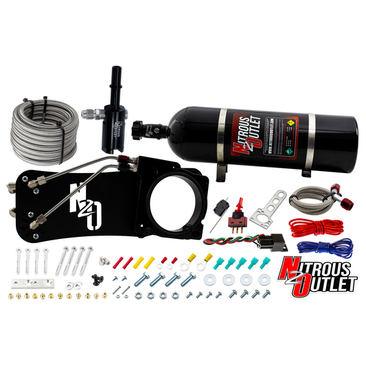 Nitrous Outlet Dodge 90mm 2009-2019 Challenger/Charger/300C/2005-2008 Magnum 5.7L Hemi  Intake Hard-line Plate System  - G...
