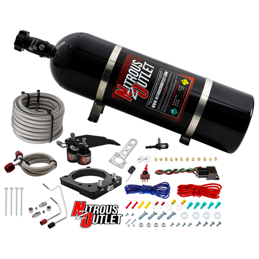 Nitrous Outlet Dodge 2011-2019 Challenger/Charger/SRT8 Jeep/2018-2019 Durango 6.4L Hemi Hardline Plate System - Gas/E85 (5...