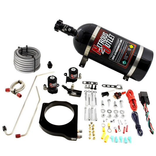 Nitrous Outlet GM MSD Atomic Airforce Intake 2016-2019 Camaro LT1  Hard-line Plate System - Gas/E85 (5-55psi)(50-200HP)(10...