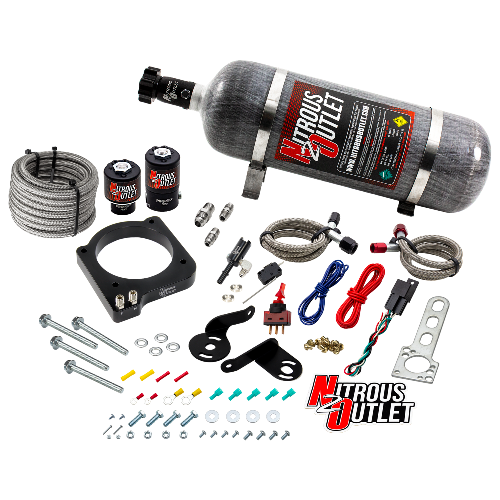 Nitrous Outlet Dodge 2015-2023 6.2L Hemi Hellcat /Challenger/Charger/Red Eye/Demon/2018-2021 Track Hawk Plate System - Gas...
