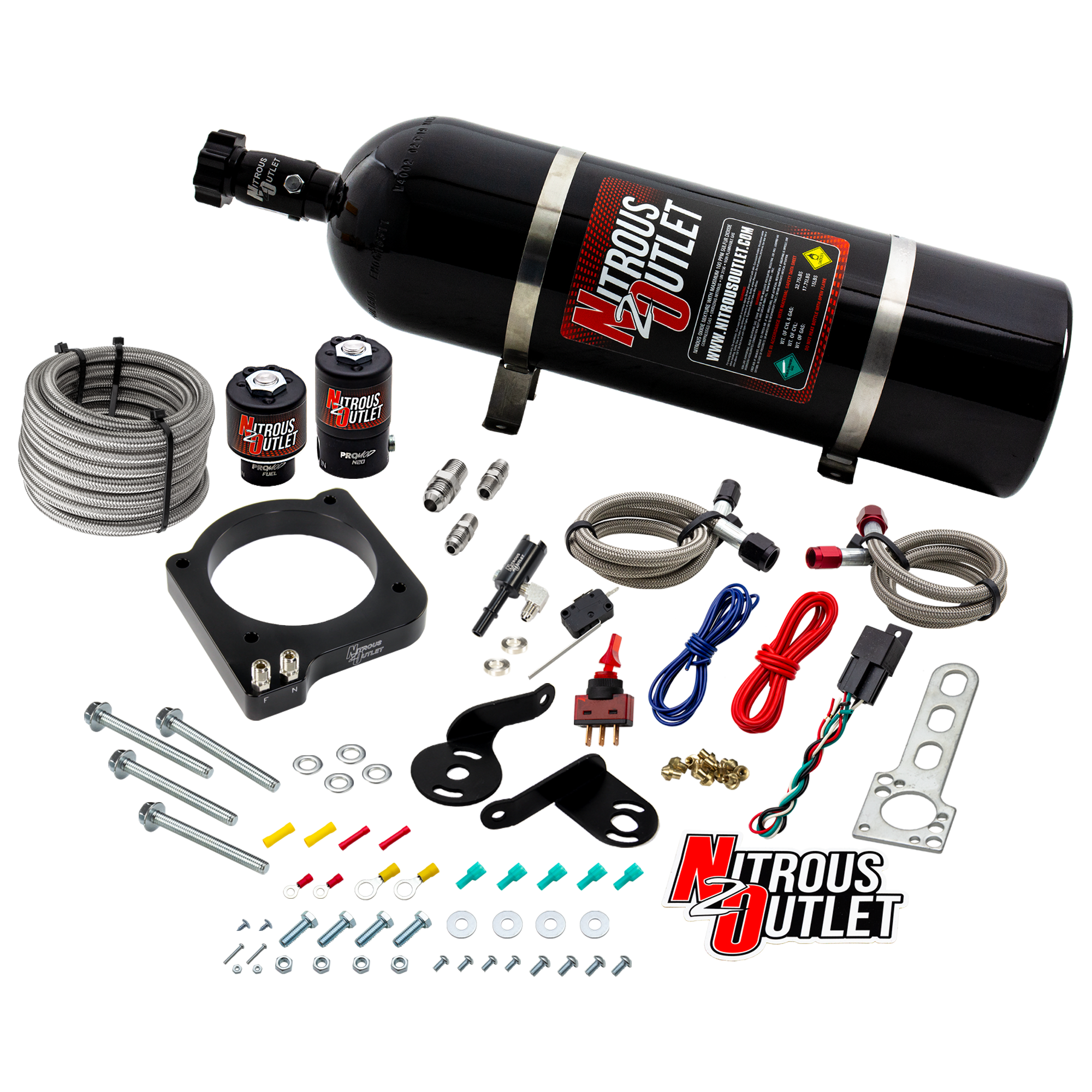 Nitrous Outlet Dodge 2015-2023 6.2L Hemi Hellcat /Challenger/Charger/Red Eye/Demon/2018-2021Track Hawk Plate System - Gas/...