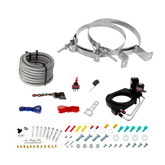 Nitrous Outlet GM Holley Hi-Ram 102mm Throttle Body Hard-line Plate Plate System - Drivers Side/Excludes Fuel Supply - Gas...