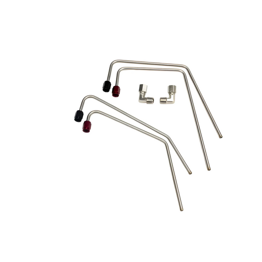 Nitrous Outlet GM Truck Holley Hi-Ram 102mm Throttle Body Hard-line Kit - Solenoids To Plate (Passenger Side) (For Electri...