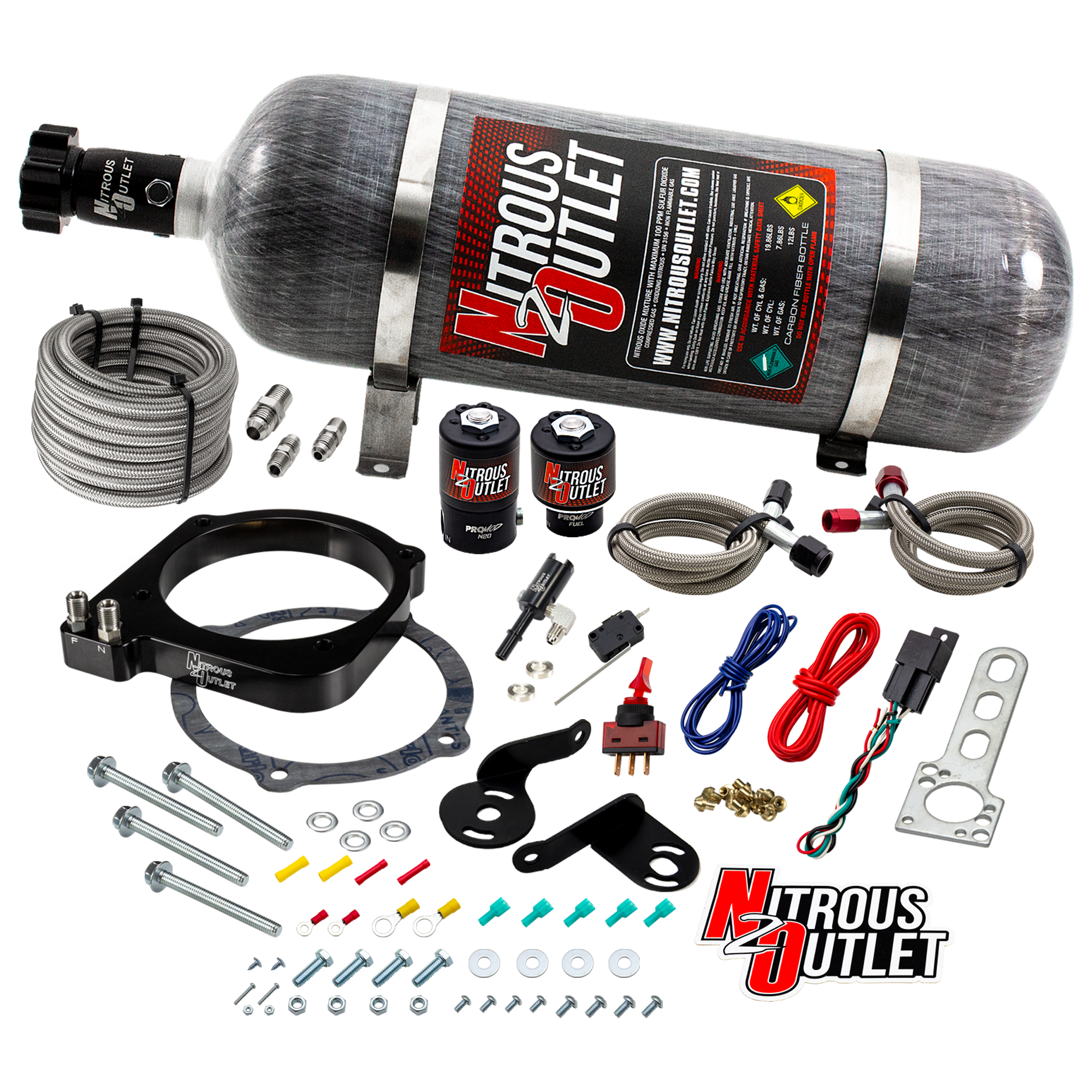 Nitrous Outlet Dodge 2015-2023 6.2L Hemi Hellcat /Challenger/Charger/Red Eye/Demon/2018-2021 Track Hawk 105mm Plate System...