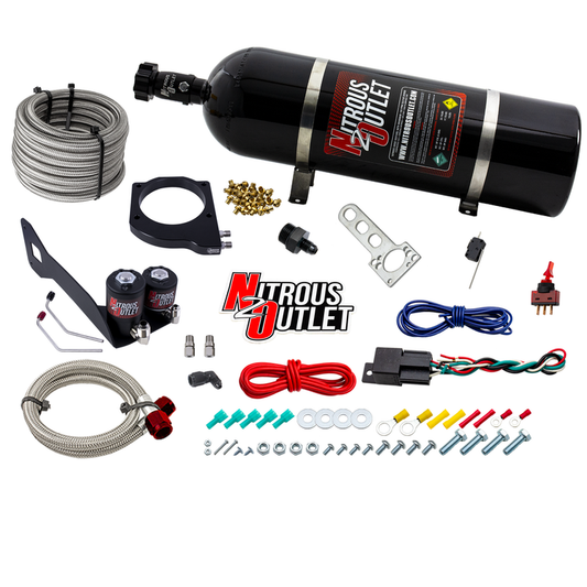 Nitrous Outlet GM 1999-2002 FAST 102mm Truck Intake Hard-line Plate System - Gas/E85 (5-55psi)(Stock Fuel Rails)(50-200HP)...