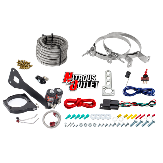 Nitrous Outlet GM 1999-2002 FAST 102mm Truck Intake Hard-line Plate System - Gas/E85 (5-55psi)(Aftermarket Fuel Rails)(50-...