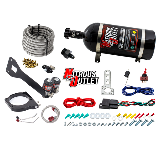 Nitrous Outlet GM 1999-2002 FAST 102mm Truck Intake Hard-line Plate System - Gas/E85 (5-55psi)(Aftermarket Fuel Rails)(50-...
