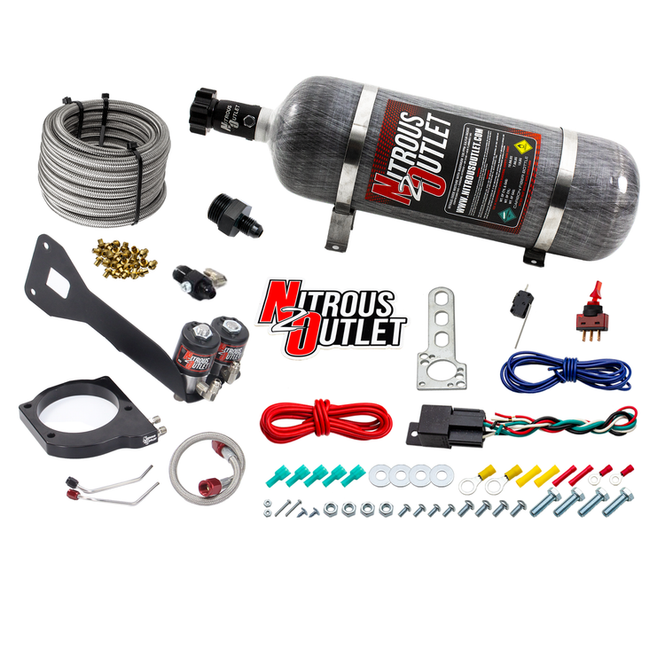 Nitrous Outlet GM 1999-2002 FAST 102mm Truck Intake Hard-line Plate System - Gas/E85 (5-55psi)(Aftermarket Fuel Rails)(50-...