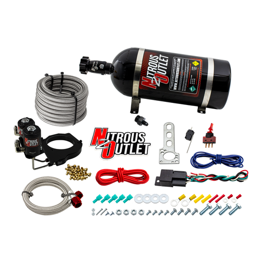 Nitrous Outlet GM 2003-2013 FAST 102mm Truck Intake Hard-line Plate System - Gas/E85 (5-55psi)(Stock Fuel Rails)(50-200HP)...