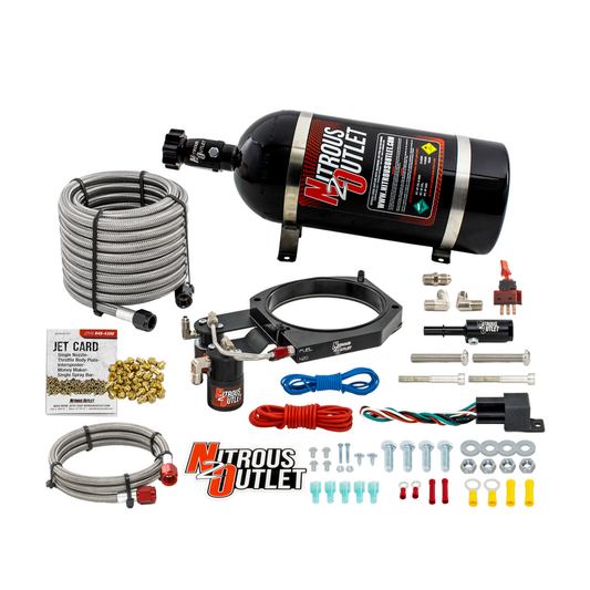 Nitrous Outlet Dodge Hemi, Whipple 3.8L Supercharger, 130mm Throttle Body Plate System - Gas/E85 (5-55psi)(50-200HP)(10lb ...