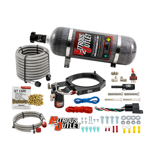 Nitrous Outlet Dodge Hemi, Whipple 3.8L Supercharger, 130mm Throttle Body Plate System - Gas/E85 (5-55psi)(50-200HP)(12lb ...