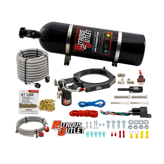 Nitrous Outlet Dodge Hemi, Whipple 3.8L Supercharger, 130mm Throttle Body Plate System - Gas/E85 (5-55psi)(50-200HP)(15lb ...