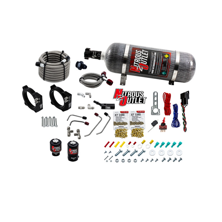 Nitrous Outlet Ford 2024-2026 Mustang GT Dual Throttle Body Plate System (12lb Bottle)