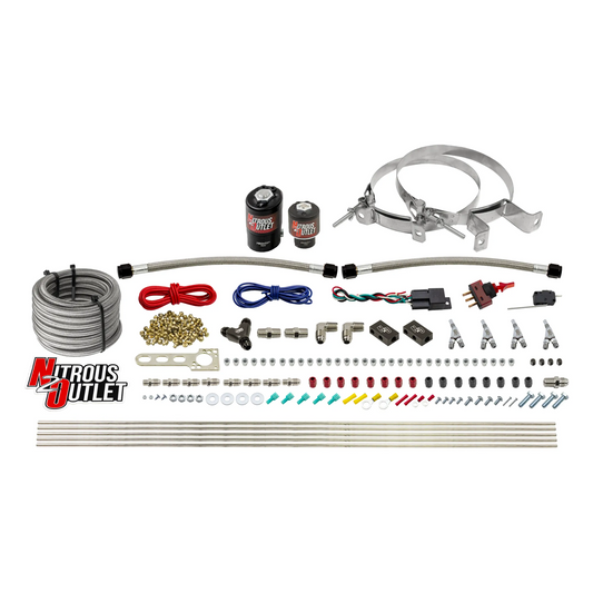 Nitrous Outlet 4 Cylinder Direct Port System - .122 Nitrous Solenoid/.177 Fuel Solenoid/Distribution Blocks/Annular Degree...