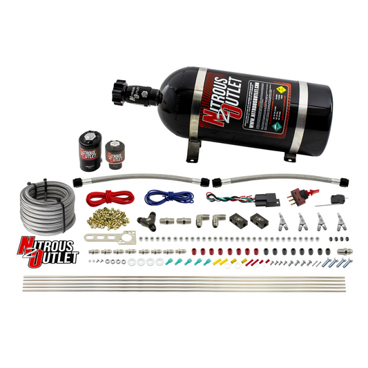 Nitrous Outlet 4 Cylinder Direct Port System - .122 Nitrous Solenoid/.177 Fuel Solenoid/Distribution Blocks/Annular Degree...