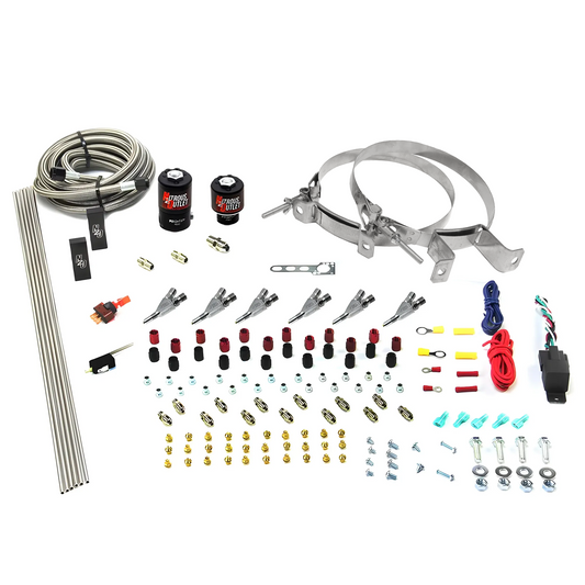 Nitrous Outlet 6 Cylinder Direct Port System - .122 Nitrous Solenoid/.177 Fuel Solenoid/Distribution Blocks/Annular Degree...
