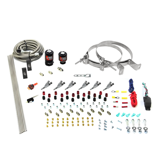 Nitrous Outlet 6 Cylinder Direct Port System - .122 Nitrous Solenoid/.177 Fuel Solenoid/Distribution Blocks/Annular Degree...