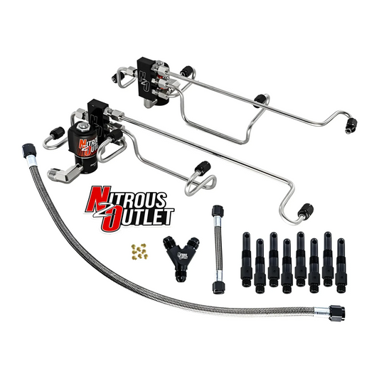 Nitrous Outlet 8 Cylinder Solenoid Forward Direct Port Conversion Kit - Kong Gen3 LSA/LS9 Billet Supercharger Lid (Include...