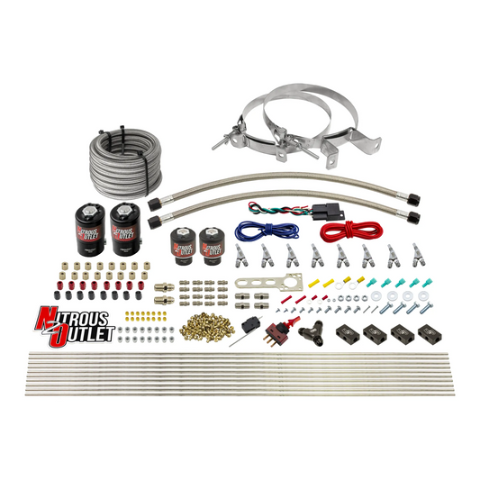 Nitrous Outlet 8 Cylinder Direct Port System - Two .112 Nitrous Solenoids/Two .177 Fuel Solenoids/Compact Distribution Blo...