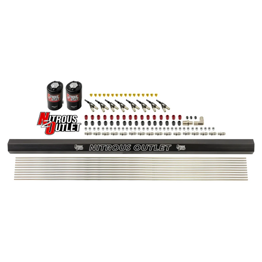 Nitrous Outlet 8 Cylinder Solenoids Forward Direct Port Conversion Kit - .122 Nitrous Solenoid/.310 Fuel Solenoid/Dual Pas...