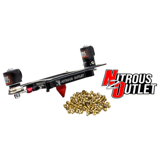 Nitrous Outlet 4150 Stinger 4 Solenoid Forward Conversion Kit - Hard-line/.122 Nitrous Solenoid/.177 Fuel Solenoid/Boomera...