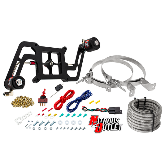 Nitrous Outlet 4150 Stinger 2 Race System - Hard-line/.178 Trashcan Nitrous Solenoid/.310 Fuel Solenoid/Boomerang Solenoid...