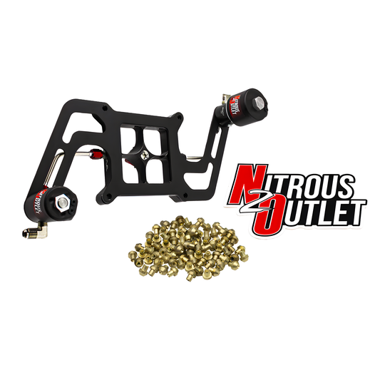 Nitrous Outlet 4150 Stinger 2 Race Solenoid Forward Conversion Kit - Hard-line/.178 Trashcan Nitrous Solenoid/.310 Fuel So...