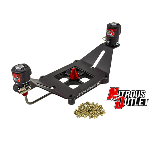 Nitrous Outlet 4150 Stinger 2 Solenoid Forward Conversion Kit - Hard-line/.122 Nitrous Solenoid/.177 Fuel Solenoid/Deep Br...