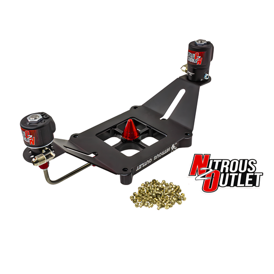 Nitrous Outlet 4150 Stinger 2 Race Solenoid Forward Conversion Kit - Hard-line/.178 Trashcan Nitrous Solenoid/.310 Fuel So...