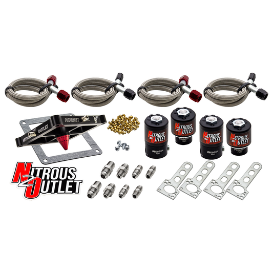 Nitrous Outlet 4500  Hornet 2 Dual Stage Solenoid Forward Conversion Kit - Two .122 Nitrous Solenoids/Two .177 Fuel Soleno...