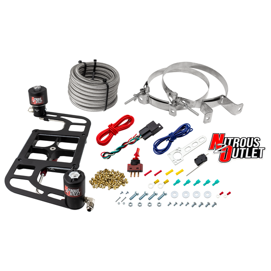 Nitrous Outlet 4500 Stinger 2 Race System - Hard-line/.178 Trashcan Nitrous Solenoid/.310 Fuel Solenoid/Boomerang Solenoid...