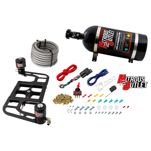 Nitrous Outlet 4500 Stinger 2 Race System - Hard-line/.178 Trashcan Nitrous Solenoid/.310 Fuel Solenoid/Boomerang Solenoid...