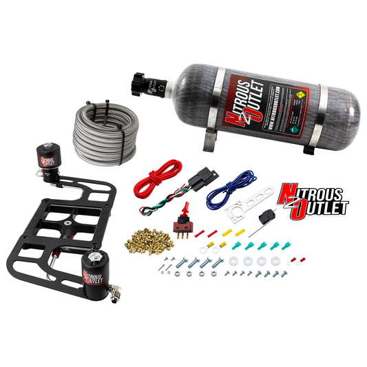 Nitrous Outlet 4500 Stinger 2 Race System - Hard-line/.178 Trashcan Nitrous Solenoid/.310 Fuel Solenoid/Boomerang Solenoid...