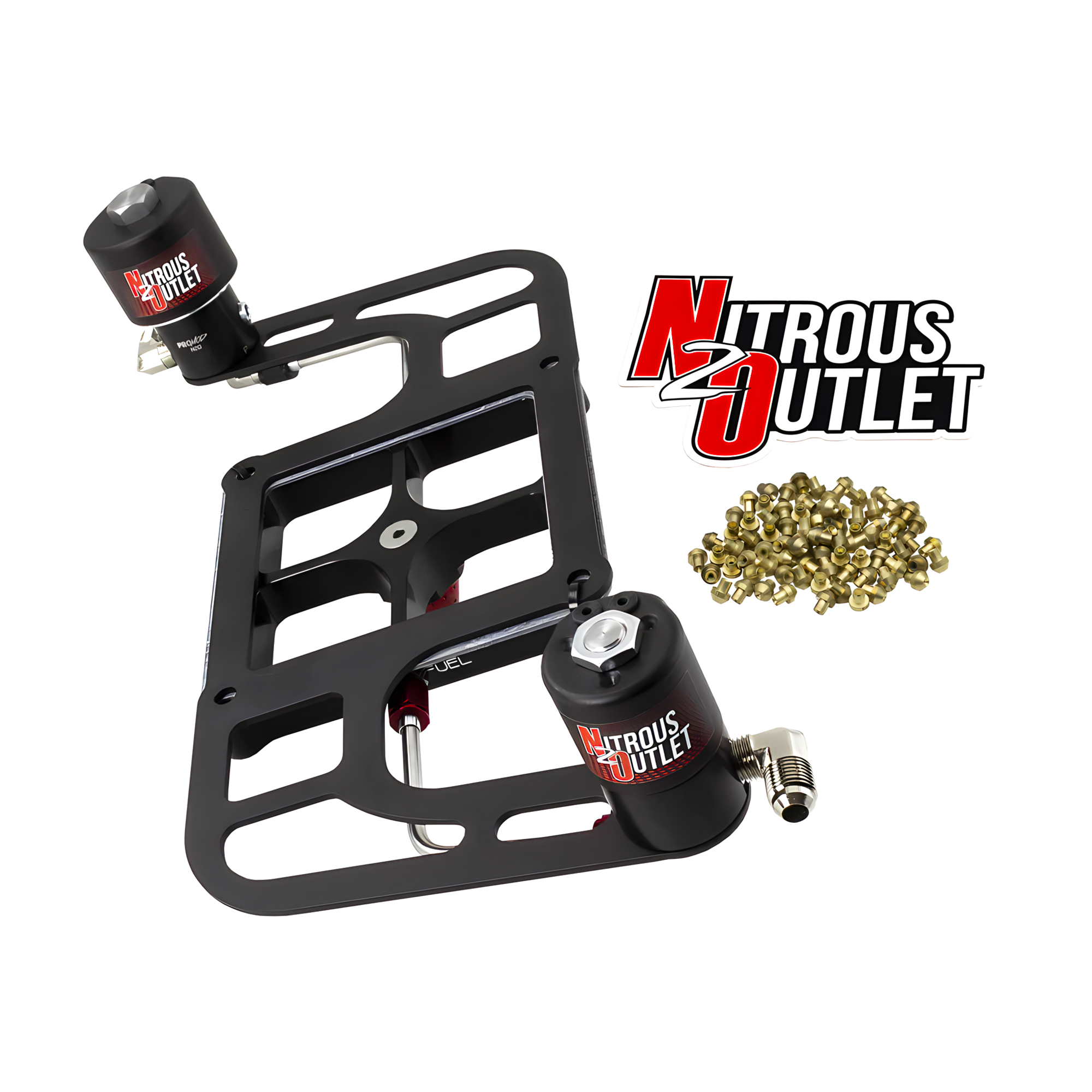 Nitrous Outlet 4500 Stinger 2 Race Solenoid Forward Conversion Kit - Hard-line/.178 Trashcan Nitrous Solenoid/.310 Fuel So...