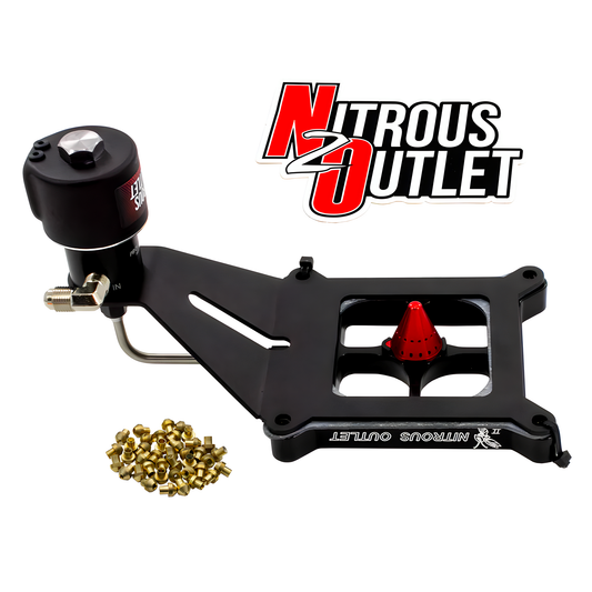 Nitrous Outlet 4150 Stinger 2 Dry Race Solenoid Forward Conversion Kit - Hard-line/.178 Trashcan Solenoid Nitrous Solenoid...